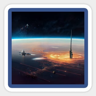 Interplanetary Spaceport Sticker